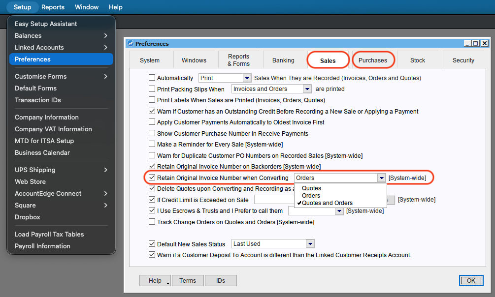 Retain Original Invoice Number